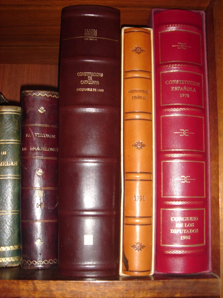 Imagen de libros en una estantería